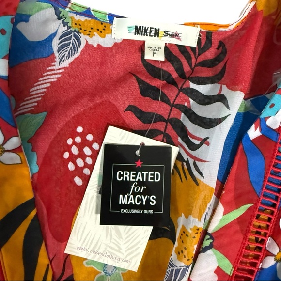 Miken | Women's Cinched-Waist Kimono Cover-Up, Created for Macy's - Picture 5 of 7